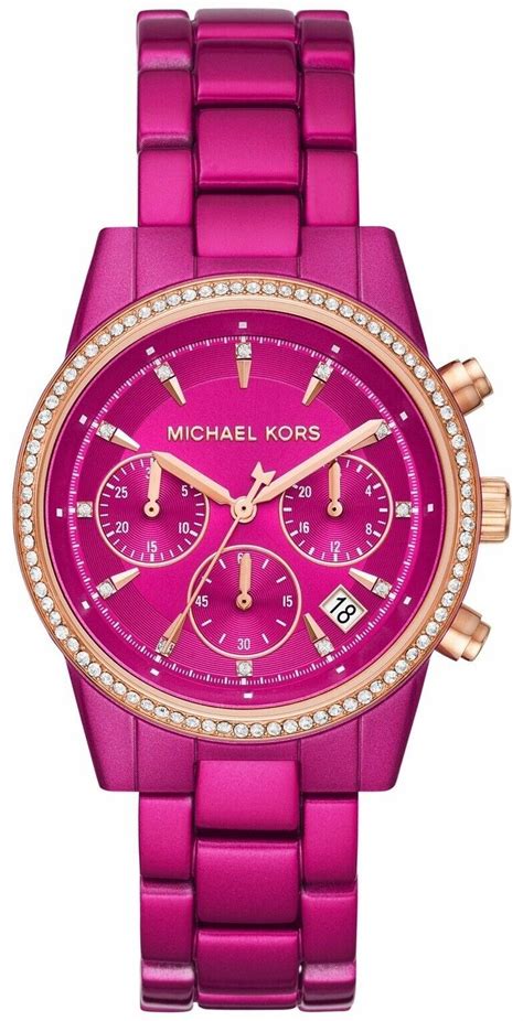 michael kors watch pink face|michael kors pink watch sale.